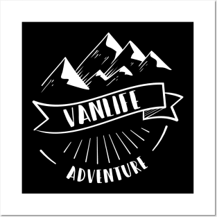 Retro Van Vintage I VanLife Camping & Mountains Posters and Art